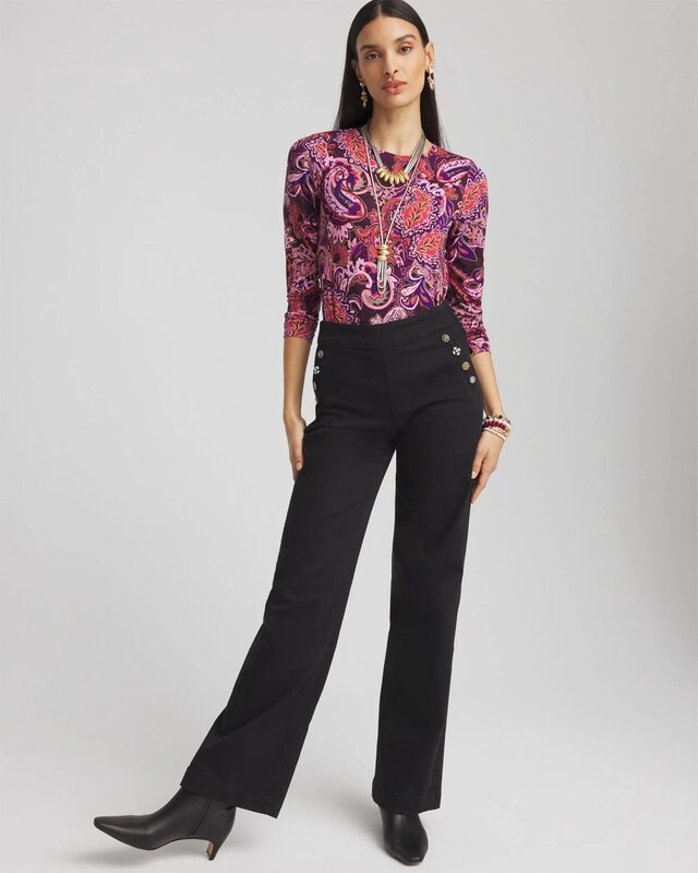 Touch of Cool Paisley Layering Tee - image 2